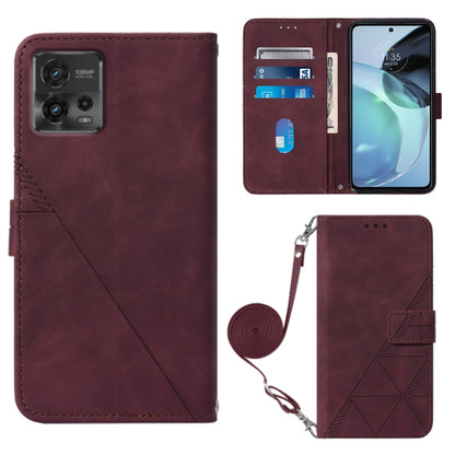 Crossbody 3D Embossed Flip Leather Phone Case, For Motorola Moto G 5G 2023, For Motorola Moto G53 / G23 / G13, For Motorola Moto G72, For Motorola Moto G73