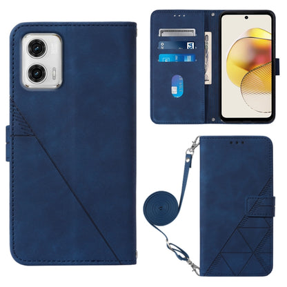 Crossbody 3D Embossed Flip Leather Phone Case, For Motorola Moto G 5G 2023, For Motorola Moto G53 / G23 / G13, For Motorola Moto G72, For Motorola Moto G73