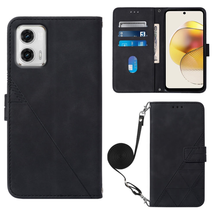 Crossbody 3D Embossed Flip Leather Phone Case, For Motorola Moto G 5G 2023, For Motorola Moto G53 / G23 / G13, For Motorola Moto G72, For Motorola Moto G73