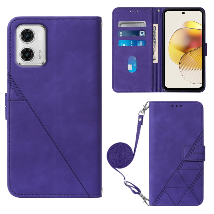 Crossbody 3D Embossed Flip Leather Phone Case, For Motorola Moto G 5G 2023, For Motorola Moto G53 / G23 / G13, For Motorola Moto G72, For Motorola Moto G73