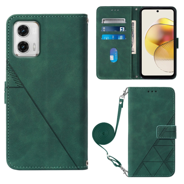 Crossbody 3D Embossed Flip Leather Phone Case, For Motorola Moto G 5G 2023, For Motorola Moto G53 / G23 / G13, For Motorola Moto G72, For Motorola Moto G73