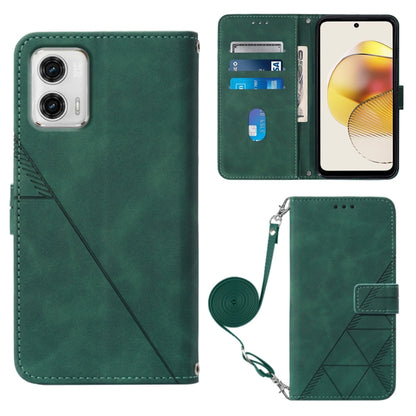 Crossbody 3D Embossed Flip Leather Phone Case, For Motorola Moto G 5G 2023, For Motorola Moto G53 / G23 / G13, For Motorola Moto G72, For Motorola Moto G73