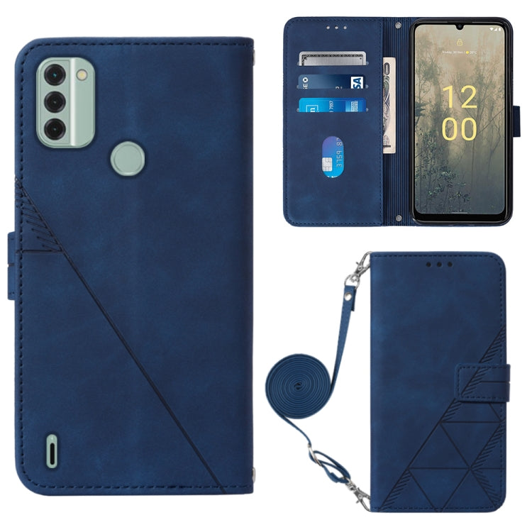 Crossbody 3D Embossed Flip Leather Phone Case, For Nokia C31, For Motorola Moto G Play 2023, For Nokia X30 5G, For OnePlus 11
