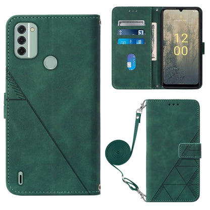 Crossbody 3D Embossed Flip Leather Phone Case, For Nokia C31, For Motorola Moto G Play 2023, For Nokia X30 5G, For OnePlus 11