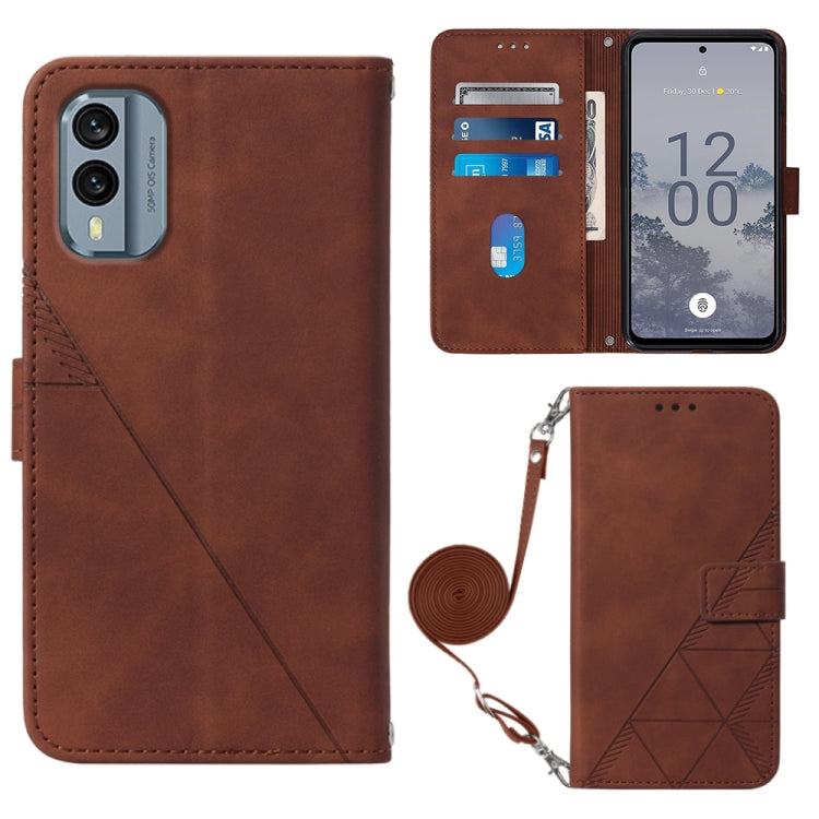 Crossbody 3D Embossed Flip Leather Phone Case, For Nokia C31, For Motorola Moto G Play 2023, For Nokia X30 5G, For OnePlus 11