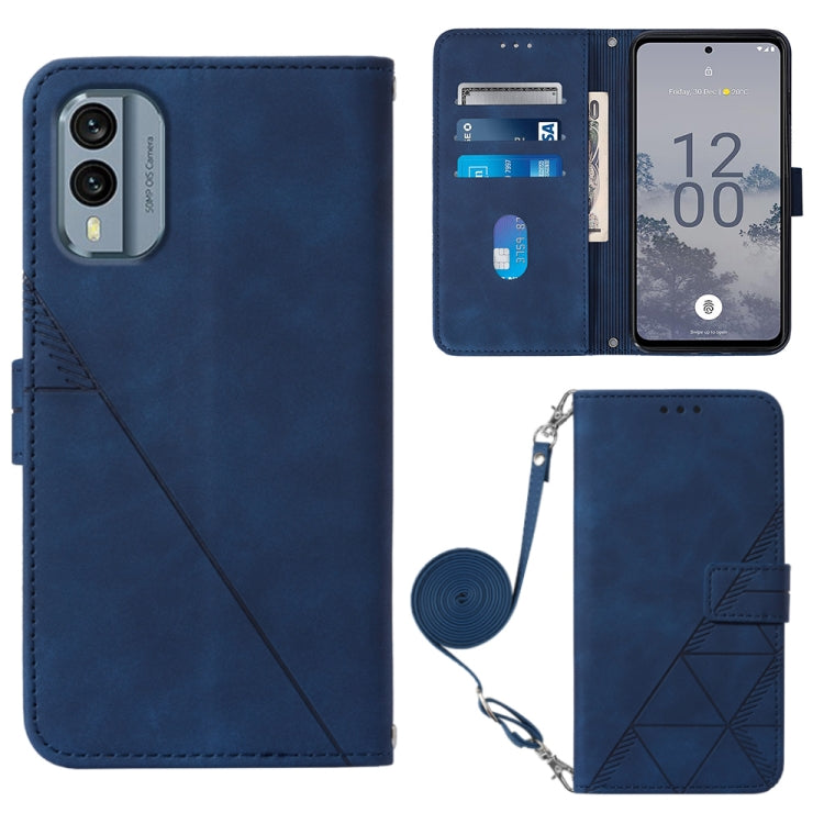 Crossbody 3D Embossed Flip Leather Phone Case, For Nokia C31, For Motorola Moto G Play 2023, For Nokia X30 5G, For OnePlus 11