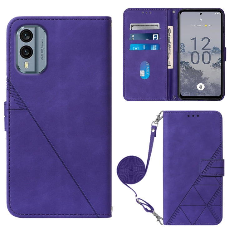 Crossbody 3D Embossed Flip Leather Phone Case, For Nokia C31, For Motorola Moto G Play 2023, For Nokia X30 5G, For OnePlus 11