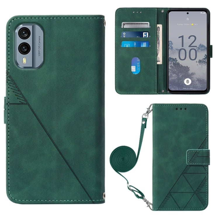 Crossbody 3D Embossed Flip Leather Phone Case, For Nokia C31, For Motorola Moto G Play 2023, For Nokia X30 5G, For OnePlus 11