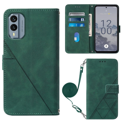 Crossbody 3D Embossed Flip Leather Phone Case, For Nokia C31, For Motorola Moto G Play 2023, For Nokia X30 5G, For OnePlus 11