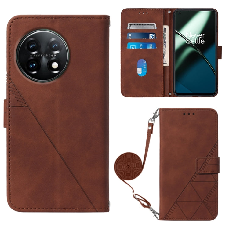 Crossbody 3D Embossed Flip Leather Phone Case, For Nokia C31, For Motorola Moto G Play 2023, For Nokia X30 5G, For OnePlus 11