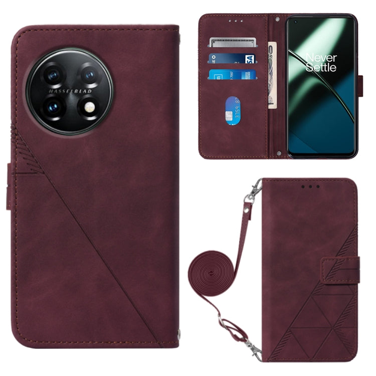 Crossbody 3D Embossed Flip Leather Phone Case, For Nokia C31, For Motorola Moto G Play 2023, For Nokia X30 5G, For OnePlus 11