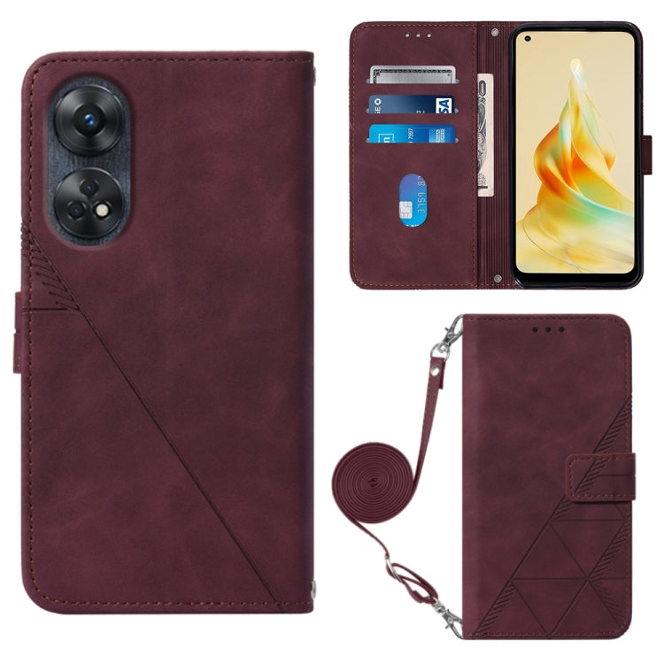 Crossbody 3D Embossed Flip Leather Phone Case, For OPPO  Reno 8T 4G Global, For OPPO A78 / A58, For OnePlus Nord CE 3 Lite / N30 / OPP0 K11X, For Xiaomi Redmi Note 12 Global