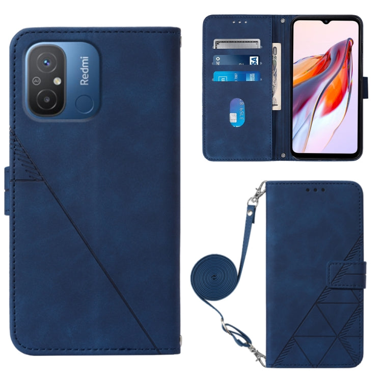 Crossbody 3D Embossed Flip Leather Phone Case, For Xiaomi Redmi 12C / Redmi 11A 4G Global, For Samsung Galaxy A04 Core, For Samsung Galaxy A04e, For Samsung Galaxy A24 4G