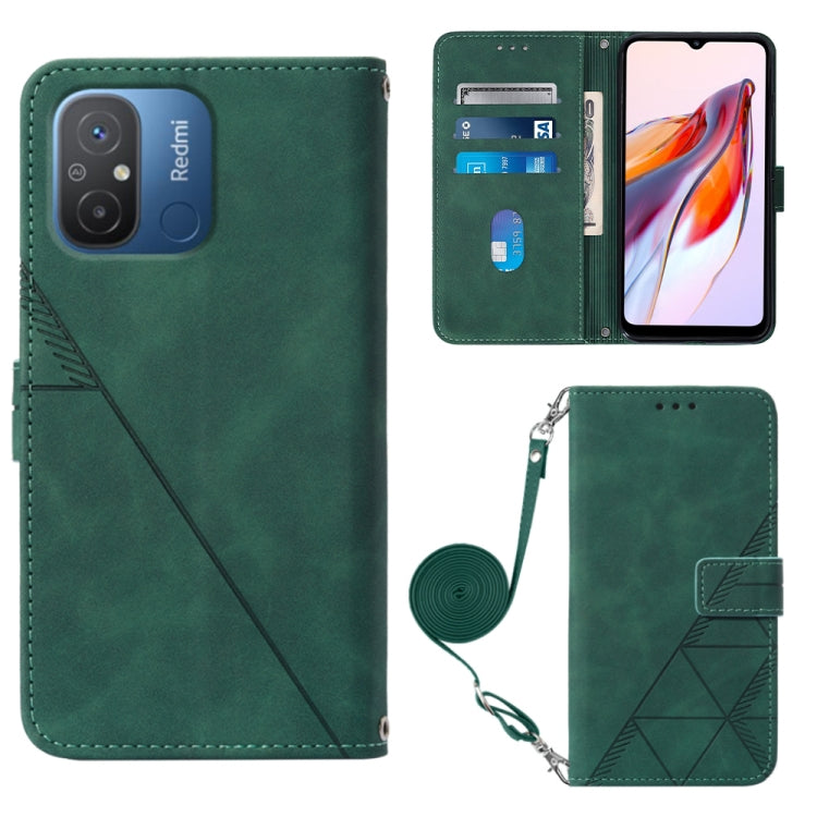 Crossbody 3D Embossed Flip Leather Phone Case, For Xiaomi Redmi 12C / Redmi 11A 4G Global, For Samsung Galaxy A04 Core, For Samsung Galaxy A04e, For Samsung Galaxy A24 4G