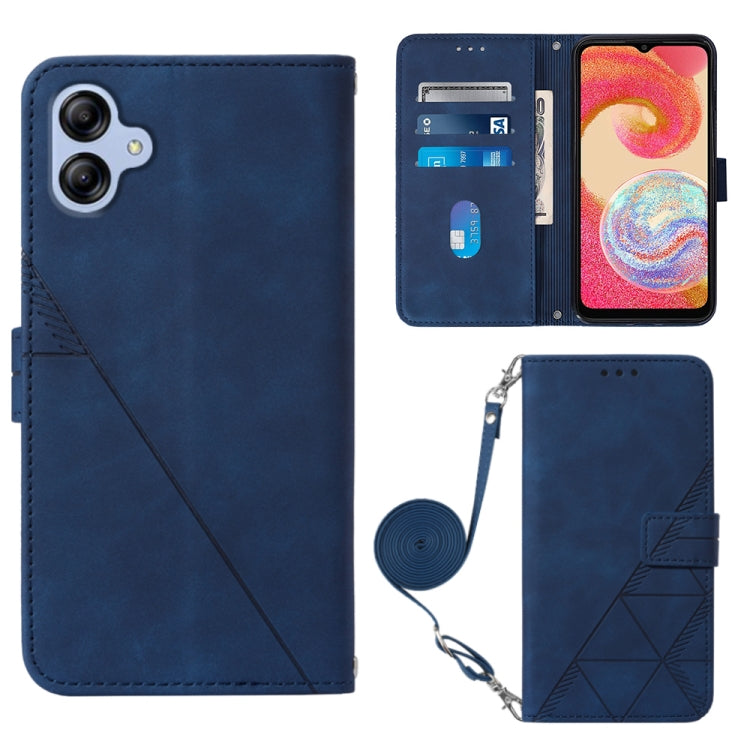 Crossbody 3D Embossed Flip Leather Phone Case, For Xiaomi Redmi 12C / Redmi 11A 4G Global, For Samsung Galaxy A04 Core, For Samsung Galaxy A04e, For Samsung Galaxy A24 4G
