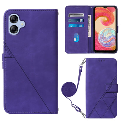 Crossbody 3D Embossed Flip Leather Phone Case, For Xiaomi Redmi 12C / Redmi 11A 4G Global, For Samsung Galaxy A04 Core, For Samsung Galaxy A04e, For Samsung Galaxy A24 4G