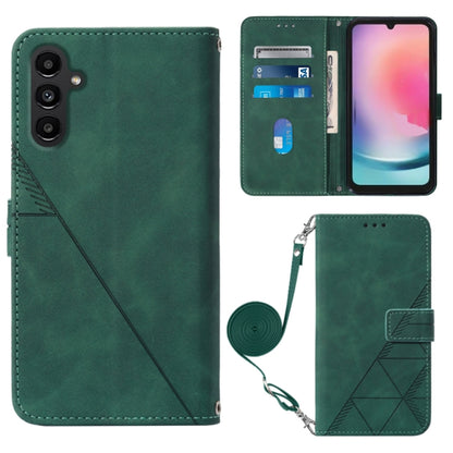 Crossbody 3D Embossed Flip Leather Phone Case, For Xiaomi Redmi 12C / Redmi 11A 4G Global, For Samsung Galaxy A04 Core, For Samsung Galaxy A04e, For Samsung Galaxy A24 4G