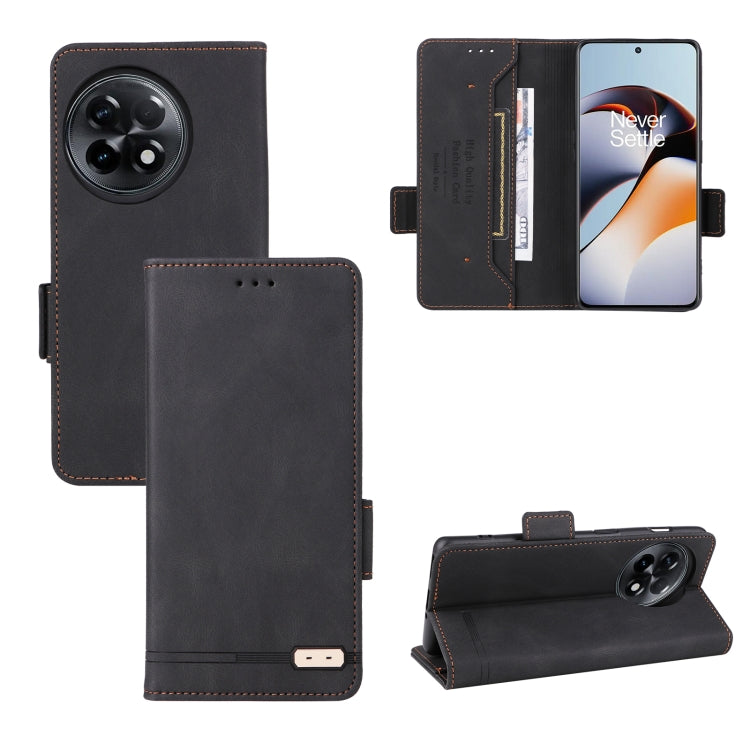 Magnetic Clasp Leather Phone Case, For OnePlus 11R 5G