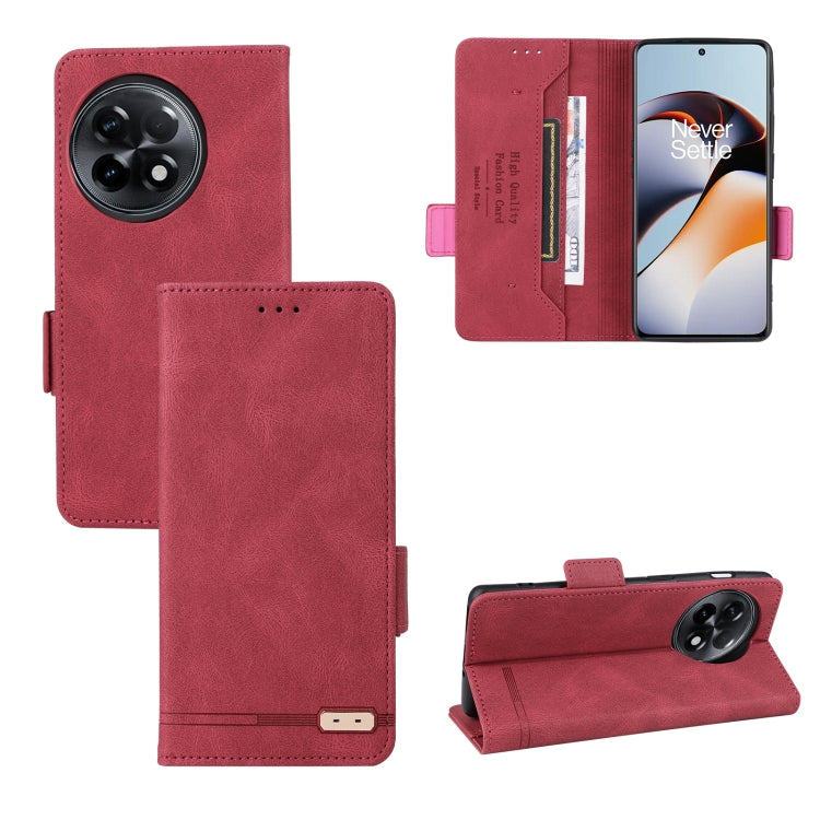 Magnetic Clasp Leather Phone Case, For OnePlus 11R 5G
