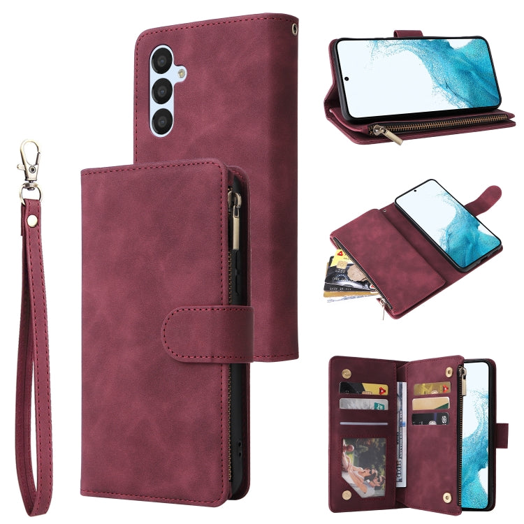 Multifunctional Multi-Card Wallet Phone Leather Case, For Samsung Galaxy A34 5G, For Samsung Galaxy A54 5G, For Xiaomi Redmi Note 12 5G, For Xiaomi Redmi Note 12 Pro 5G