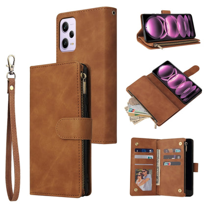 Multifunctional Multi-Card Wallet Phone Leather Case, For Samsung Galaxy A34 5G, For Samsung Galaxy A54 5G, For Xiaomi Redmi Note 12 5G, For Xiaomi Redmi Note 12 Pro 5G