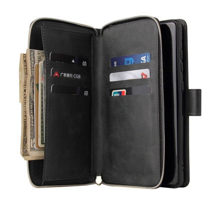 9 Card Slots Zipper Wallet Bag Leather Phone Case, For Xiaomi Redmi Note 12 Explorer / Note 12 Pro+ Global