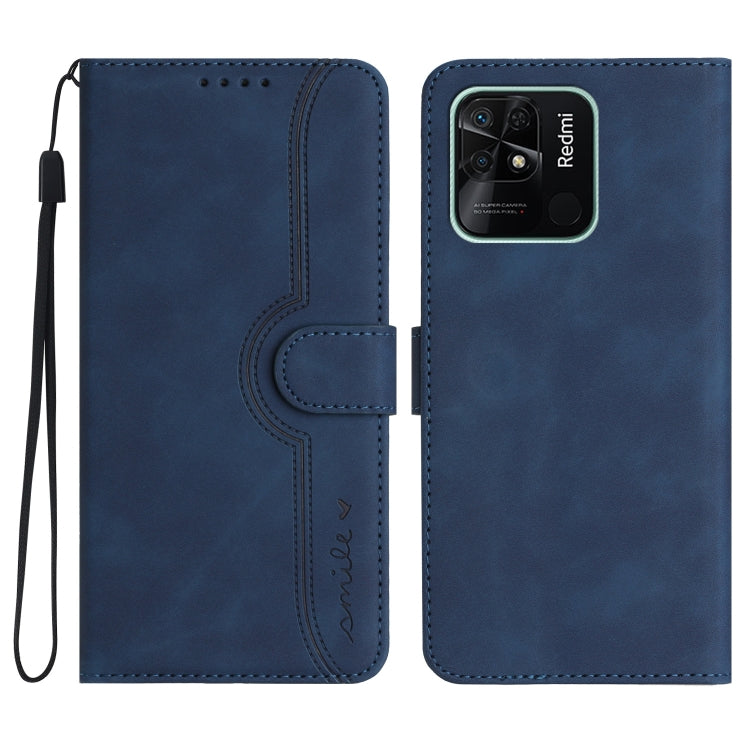 Heart Pattern Skin Feel Leather Phone Case, For Xiaomi Redmi 10C 4G Global/10 India/10 Power, For Xiaomi Redmi A1+, For Xiaomi Redmi Note 7, For Xiaomi Redmi Note 8