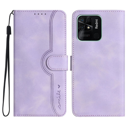 Heart Pattern Skin Feel Leather Phone Case, For Xiaomi Redmi 10C 4G Global/10 India/10 Power, For Xiaomi Redmi A1+, For Xiaomi Redmi Note 7, For Xiaomi Redmi Note 8