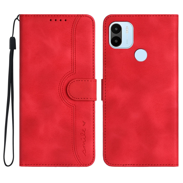 Heart Pattern Skin Feel Leather Phone Case, For Xiaomi Redmi 10C 4G Global/10 India/10 Power, For Xiaomi Redmi A1+, For Xiaomi Redmi Note 7, For Xiaomi Redmi Note 8