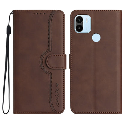 Heart Pattern Skin Feel Leather Phone Case, For Xiaomi Redmi 10C 4G Global/10 India/10 Power, For Xiaomi Redmi A1+, For Xiaomi Redmi Note 7, For Xiaomi Redmi Note 8