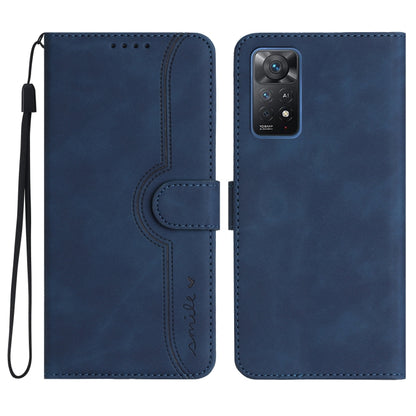 Heart Pattern Skin Feel Leather Phone Case, For Xiaomi Redmi Note 10 5G, For Xiaomi Redmi Note 10 Pro 4G Global/Note 10 Pro Max, For Xiaomi Redmi Note 11 Pro 4G/5G Global, For Xiaomi Redmi Note 11 4G Global/Note 11S