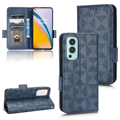 Symmetrical Triangle Leather Phone Case, For OnePlus Nord 2 5G, For OnePlus 10 Pro 5G, For OnePlus 10T, For OnePlus 11 5G