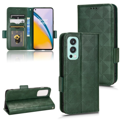 Symmetrical Triangle Leather Phone Case, For OnePlus Nord 2 5G, For OnePlus 10 Pro 5G, For OnePlus 10T, For OnePlus 11 5G