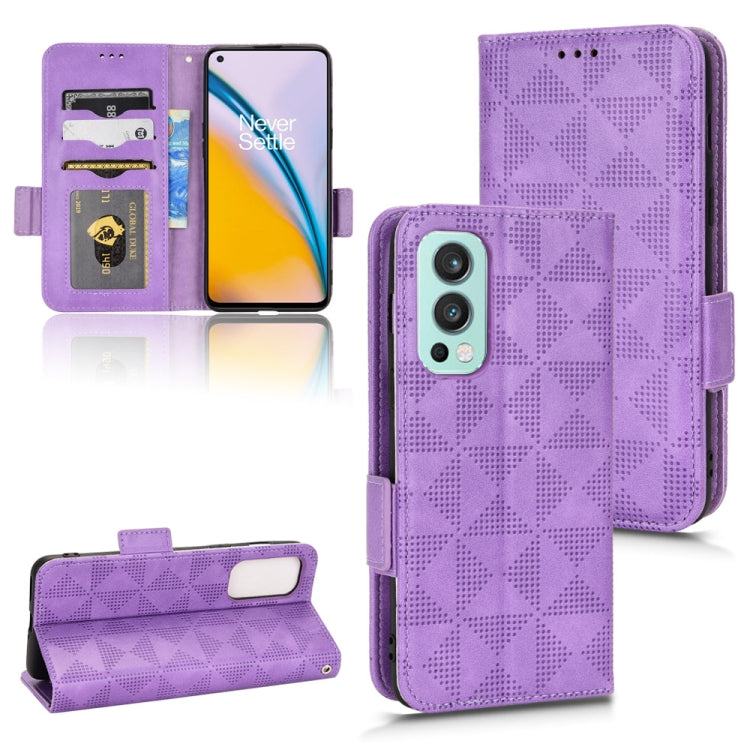 Symmetrical Triangle Leather Phone Case, For OnePlus Nord 2 5G, For OnePlus 10 Pro 5G, For OnePlus 10T, For OnePlus 11 5G