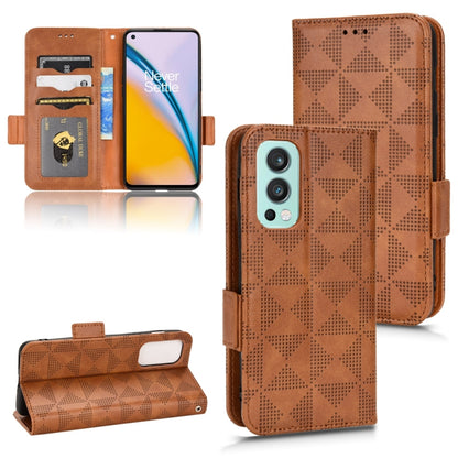 Symmetrical Triangle Leather Phone Case, For OnePlus Nord 2 5G, For OnePlus 10 Pro 5G, For OnePlus 10T, For OnePlus 11 5G