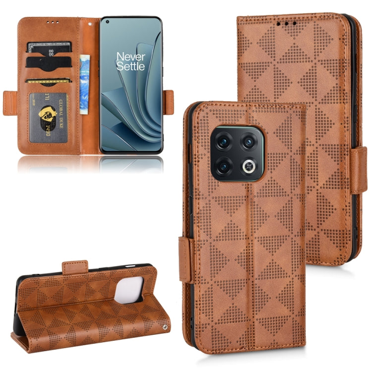 Symmetrical Triangle Leather Phone Case, For OnePlus Nord 2 5G, For OnePlus 10 Pro 5G, For OnePlus 10T, For OnePlus 11 5G