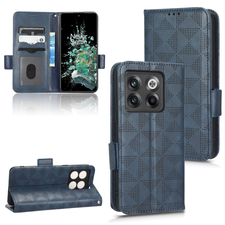 Symmetrical Triangle Leather Phone Case, For OnePlus Nord 2 5G, For OnePlus 10 Pro 5G, For OnePlus 10T, For OnePlus 11 5G