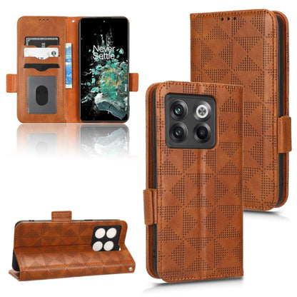 Symmetrical Triangle Leather Phone Case, For OnePlus Nord 2 5G, For OnePlus 10 Pro 5G, For OnePlus 10T, For OnePlus 11 5G