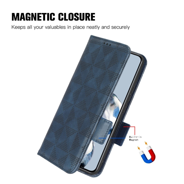 Symmetrical Triangle Leather Phone Case, For OnePlus Ace 2 5G, For OnePlus Nord N20 5G, For OnePlus Nord 2T 5G, For OnePlus Nord CE 5G