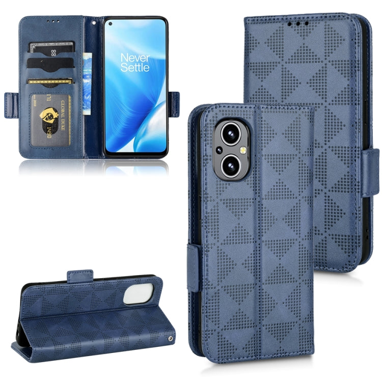 Symmetrical Triangle Leather Phone Case, For OnePlus Ace 2 5G, For OnePlus Nord N20 5G, For OnePlus Nord 2T 5G, For OnePlus Nord CE 5G