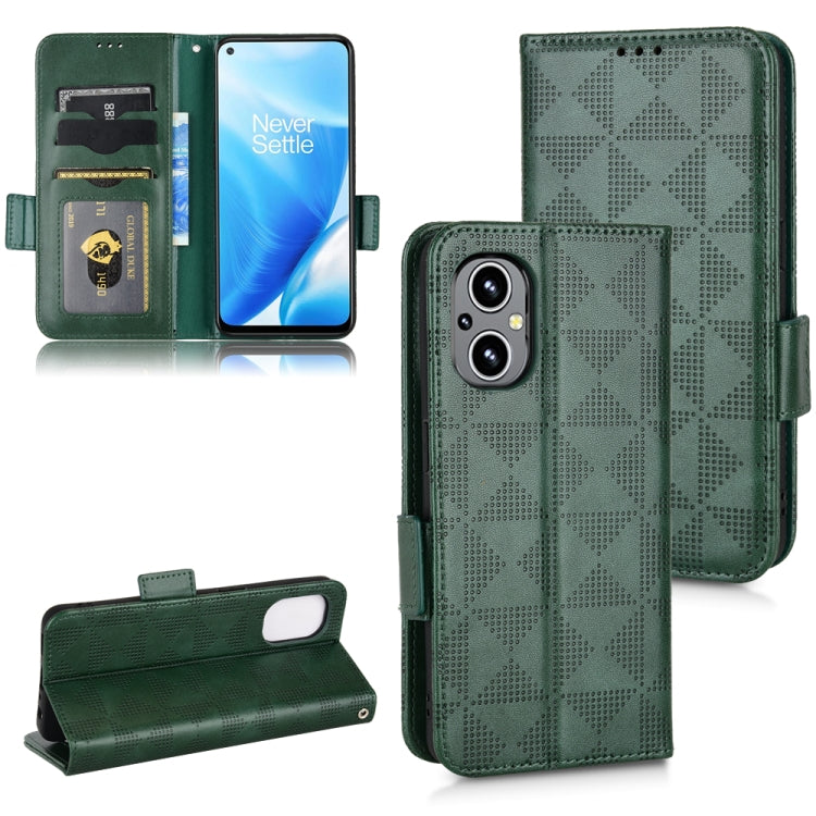 Symmetrical Triangle Leather Phone Case, For OnePlus Ace 2 5G, For OnePlus Nord N20 5G, For OnePlus Nord 2T 5G, For OnePlus Nord CE 5G