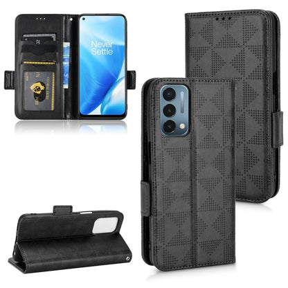 Symmetrical Triangle Leather Phone Case, For OnePlus Nord N200 5G, For OnePlus Nord CE Lite 5G/Realme 9 Pro