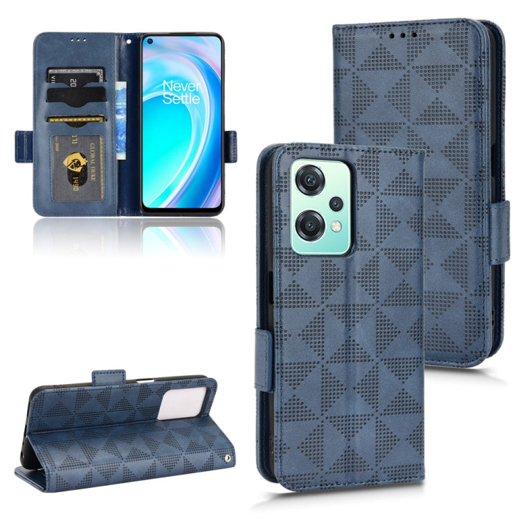 Symmetrical Triangle Leather Phone Case, For OnePlus Nord N200 5G, For OnePlus Nord CE Lite 5G/Realme 9 Pro