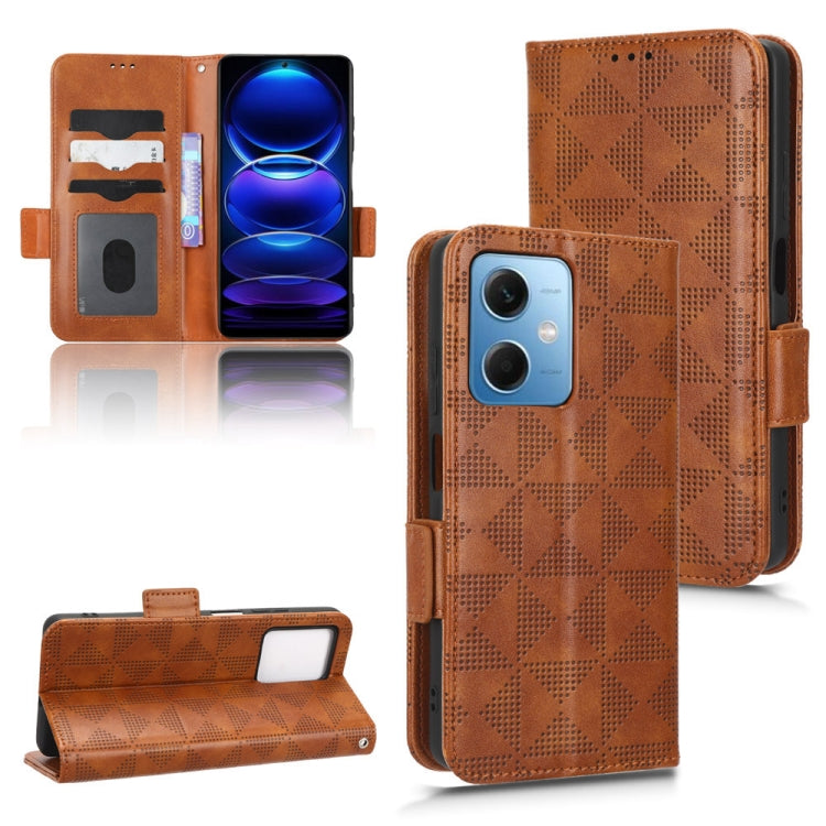 Symmetrical Triangle Leather Phone Case, For Xiaomi Redmi Note 12 5G Global, For Xiaomi Redmi Note 11 Pro Global, For Xiaomi Redmi 10A / 9C, For Xiaomi Redmi 10C