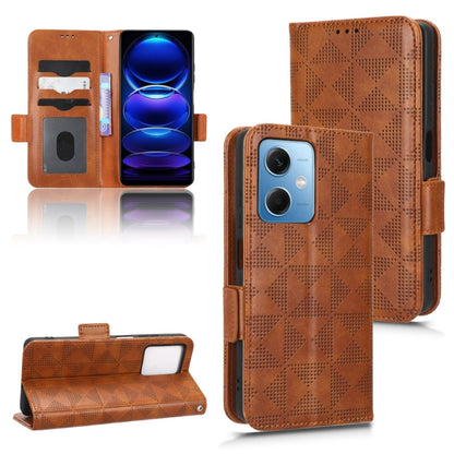 Symmetrical Triangle Leather Phone Case, For Xiaomi Redmi Note 12 5G Global, For Xiaomi Redmi Note 11 Pro Global, For Xiaomi Redmi 10A / 9C, For Xiaomi Redmi 10C