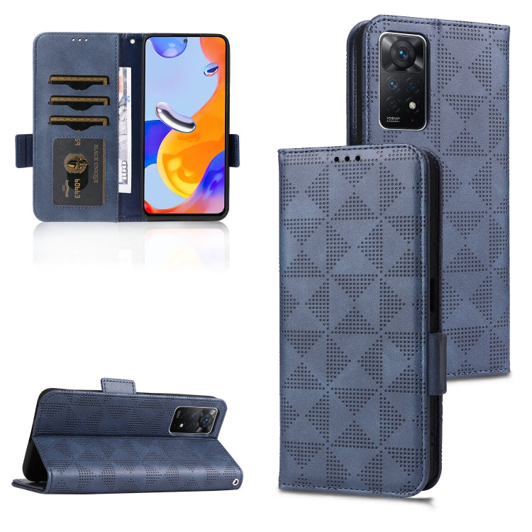 Symmetrical Triangle Leather Phone Case, For Xiaomi Redmi Note 12 5G Global, For Xiaomi Redmi Note 11 Pro Global, For Xiaomi Redmi 10A / 9C, For Xiaomi Redmi 10C