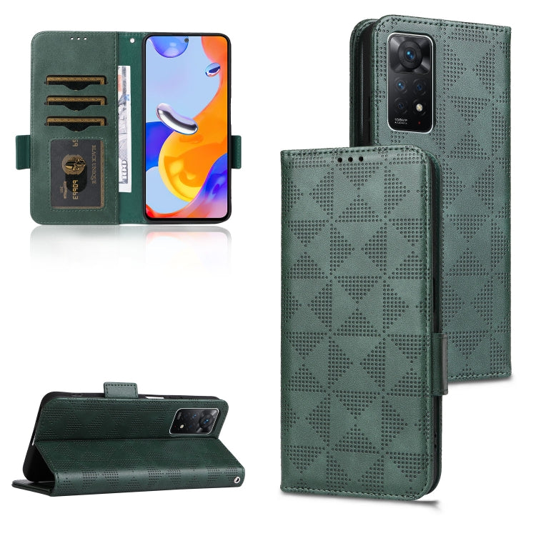 Symmetrical Triangle Leather Phone Case, For Xiaomi Redmi Note 12 5G Global, For Xiaomi Redmi Note 11 Pro Global, For Xiaomi Redmi 10A / 9C, For Xiaomi Redmi 10C
