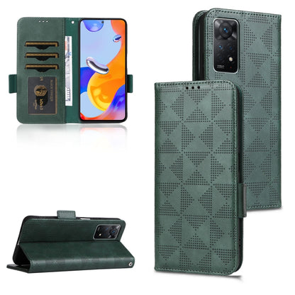 Symmetrical Triangle Leather Phone Case, For Xiaomi Redmi Note 12 5G Global, For Xiaomi Redmi Note 11 Pro Global, For Xiaomi Redmi 10A / 9C, For Xiaomi Redmi 10C