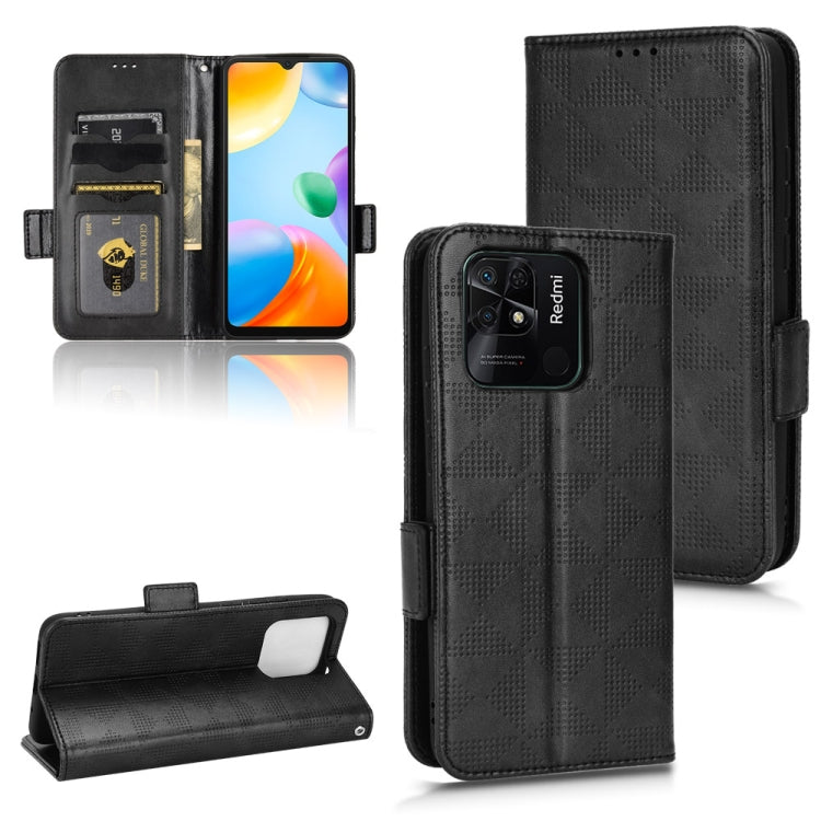 Symmetrical Triangle Leather Phone Case, For Xiaomi Redmi Note 12 5G Global, For Xiaomi Redmi Note 11 Pro Global, For Xiaomi Redmi 10A / 9C, For Xiaomi Redmi 10C