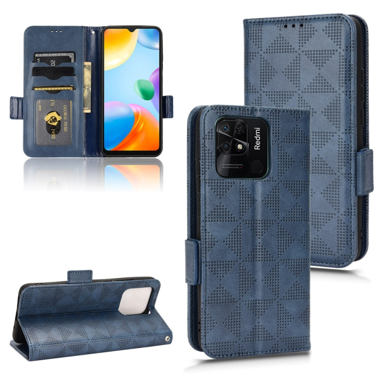 Symmetrical Triangle Leather Phone Case, For Xiaomi Redmi Note 12 5G Global, For Xiaomi Redmi Note 11 Pro Global, For Xiaomi Redmi 10A / 9C, For Xiaomi Redmi 10C